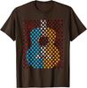 Guitar Pick Yin Yang Acoustic Guitar Graphic Tee Casual Short Sleeve TShirt