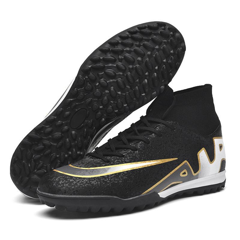 2025 new high-top football shoes AG long nails TF broken nails youth men's and women's shoes training competition sports shoes