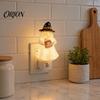 Decorative Wall Light Halloween Pumpkin Ghost Night with Witch Hat, Resin Soft Glow Unique Decor Plug-in LED Bedroom Light, Spooky Sconce for