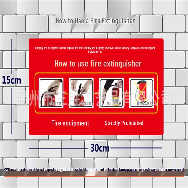 WEZHO Fire Hydrant Instruction Stickers