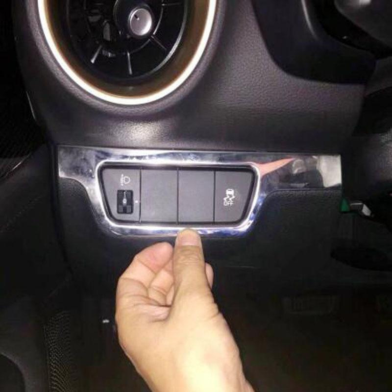 For Kia Cerato K3 4 Forte 3  Headlamp Adjust Button Switch Cover Trim Car Styling  Sticker Interior Accessories 1 Pcs
