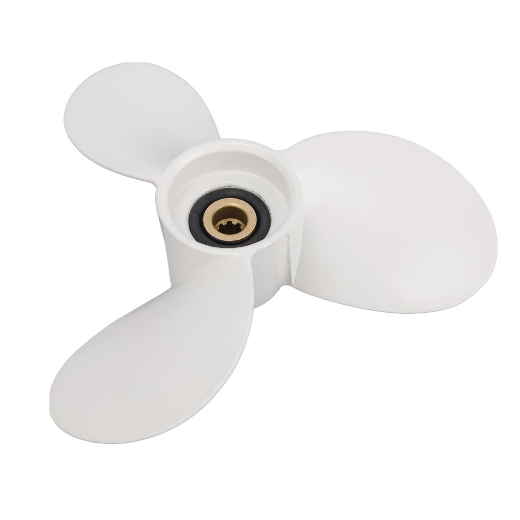 3-Blatt Aluminiumlegierung Propeller Ersatz Außenbordmotor Propeller für 4 5 6 8 PS Takt