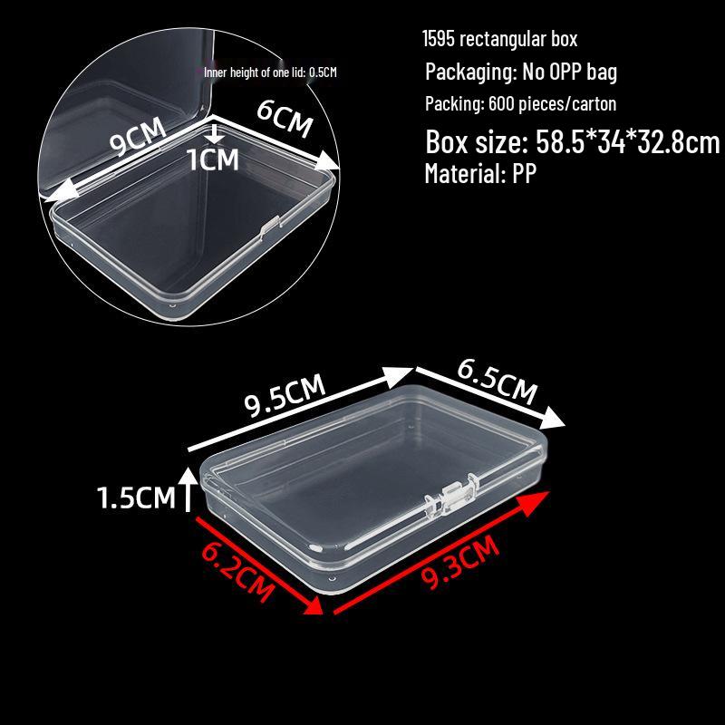 Cutie de depozitare și afișare pentru feronerie din plastic transparent