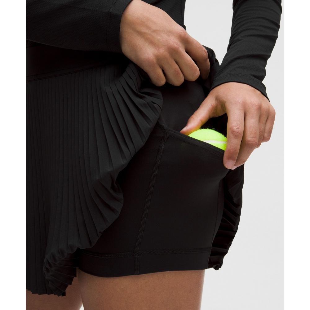 Lullulemon Replicate High-Rise Pleated Tennis Skirt Blk