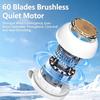 2026 New Portable Clip on Fan for Shirt, Portable Silent Mini Bladeless Electric Fan, 5 Speeds, Intelligent Digital Display