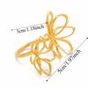 Exaggerated Silver Sunflower Finger Circle Irregular Open Hollow Out Ring  Banquet