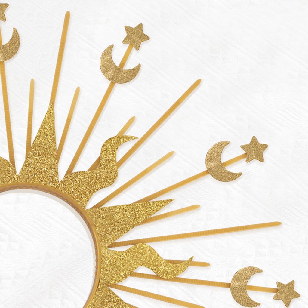 Elegant Radiance Crown Headband Moon Star Baroque Tiaras Hairband Women Cosplay Costume Accessories Church Hairband