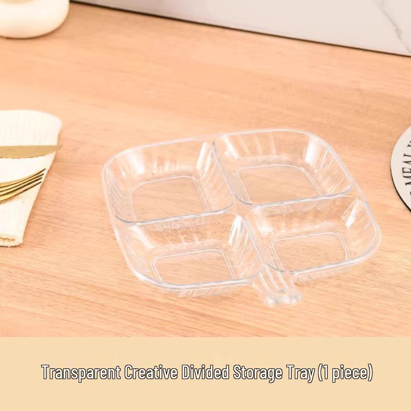 Multifunctional Divided Plate for Side Dishes, Hot Pot, and Condiments