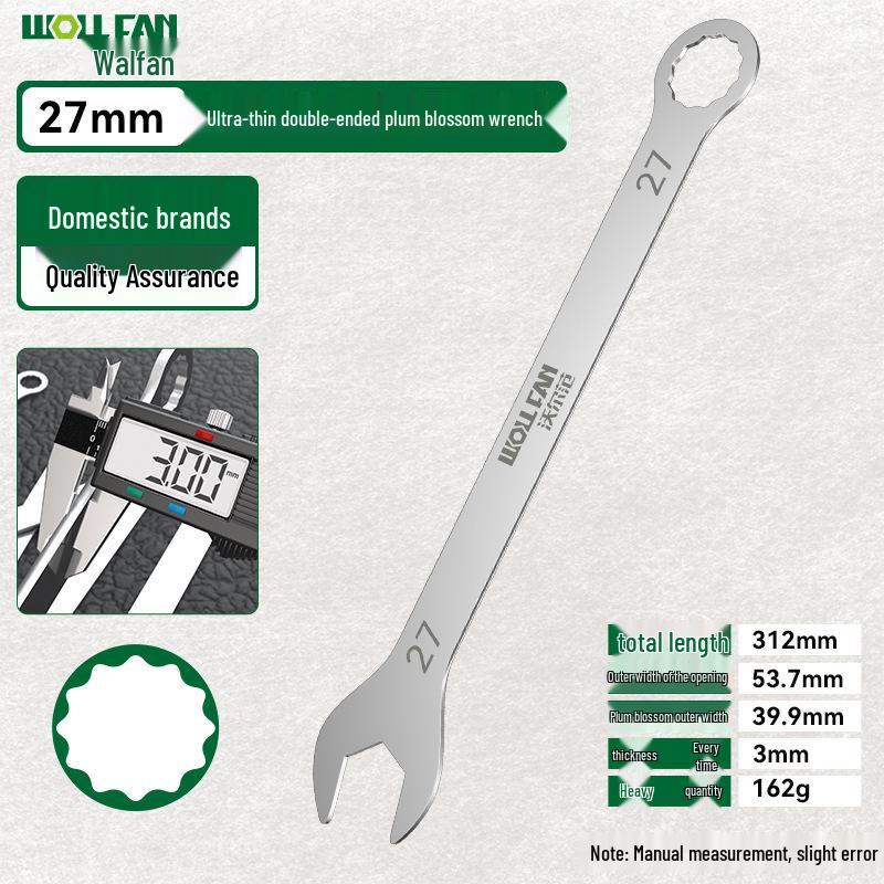 32mm Ultra-thin Double-headed Open-ended Wrench