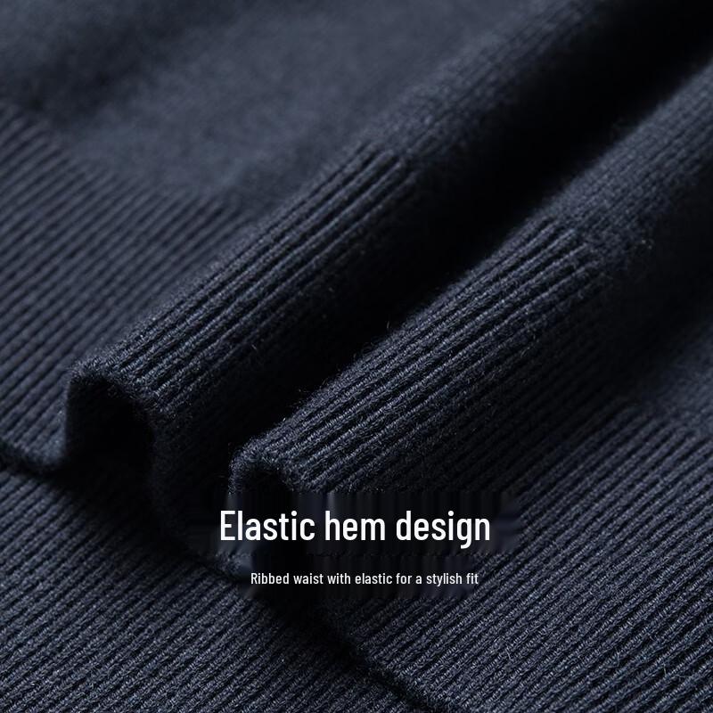 Hengyuanxiang Men's Wool Polo Sweater
