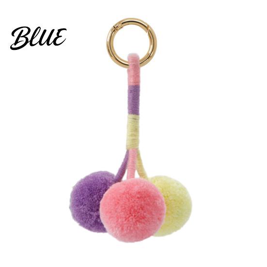 Travel Bag Accessory Pendant Small Plush Ball Decor Keychain Soft