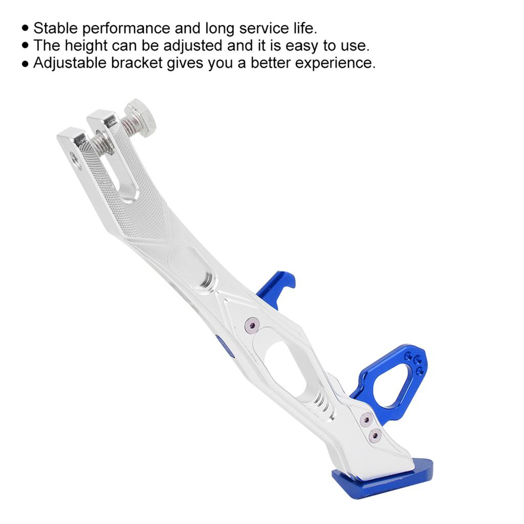 Motorcycle Aluminum Alloy Side Stand Tripod Frame Parking Feet Kickstand B05026(Red)