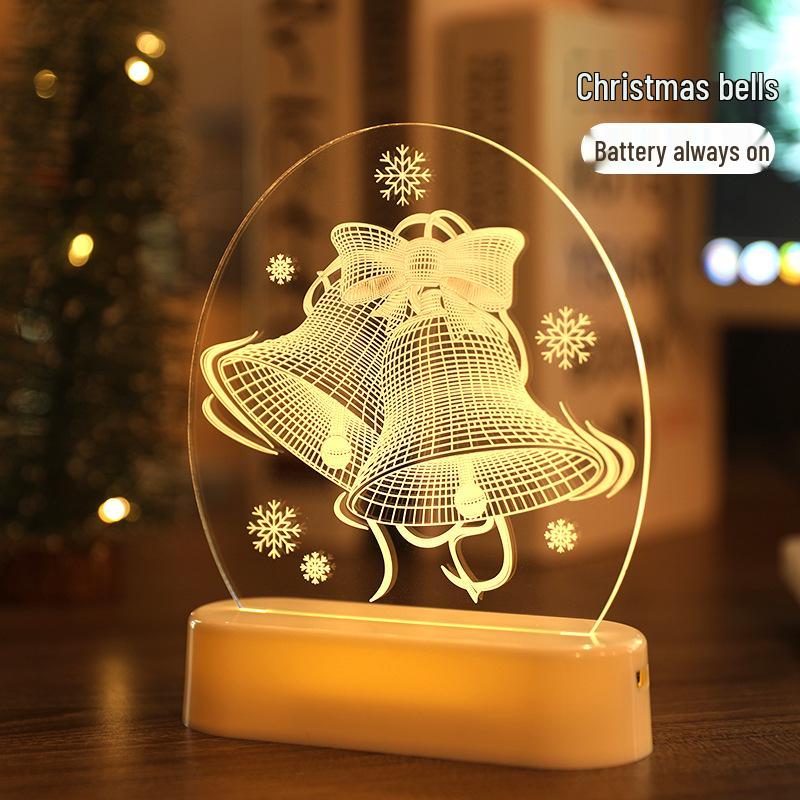 3D Neon LED Christmas Ornament Night Light