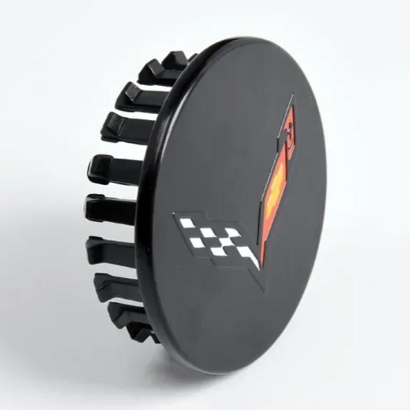 4PCS 68mm Car Wheel Center Covers Emblem for CAMARO SS Logo Corvette ABS Auto Styling Tires Hub Caps Decoration