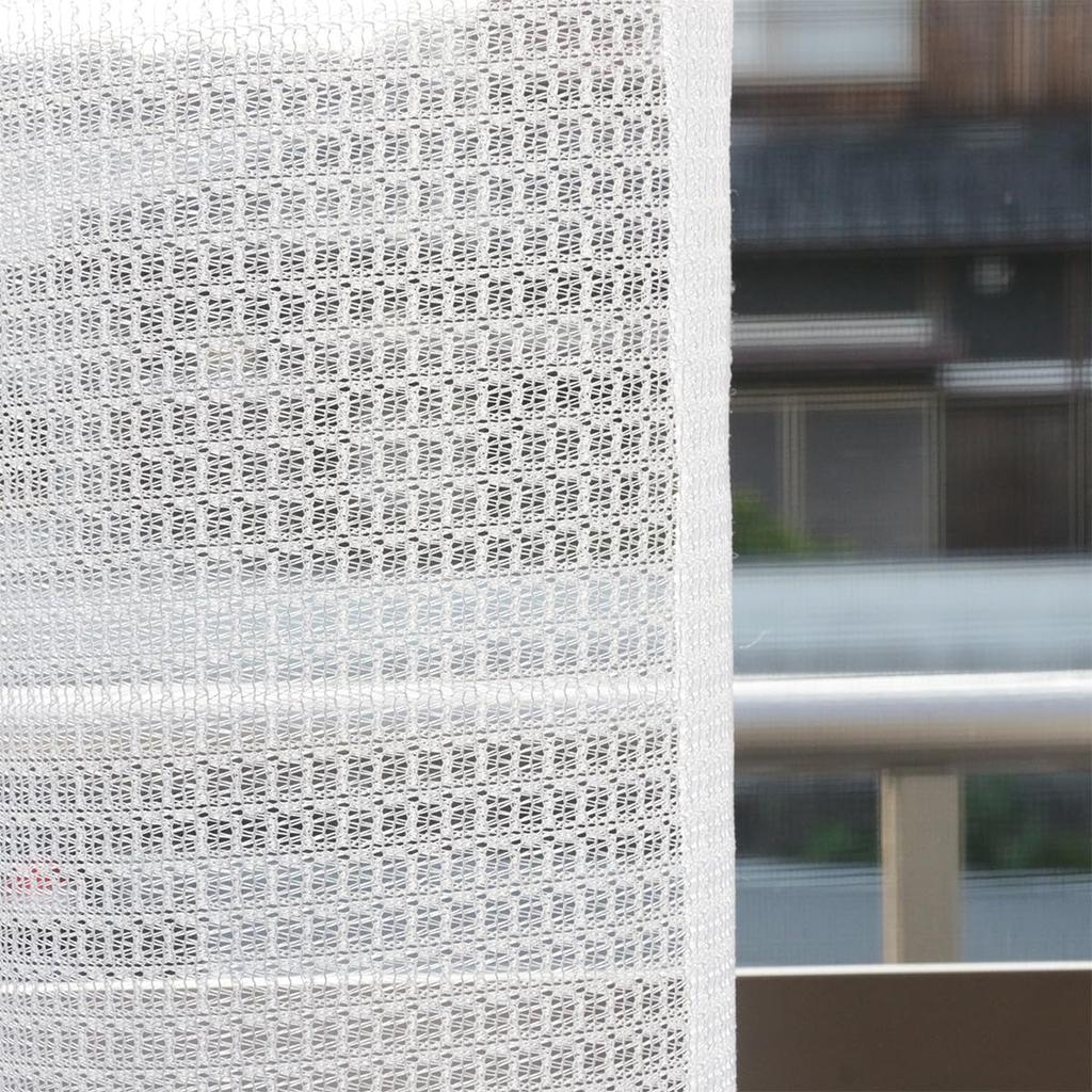 Interior Compo Good Visibility Mirror Lace Curtains Hard To See from Outside Lace Curtains UV Protection Heat Insulation Insulation Width 100cm X