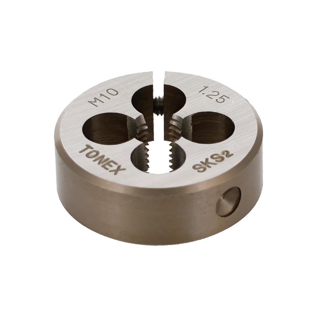 Sankyo Corporation TONEX Threading Die M10x1.25 OD 38mm SKS2 Alloy Steel Thread Cutting Die for Steel and Non-Ferrous Metals 310193