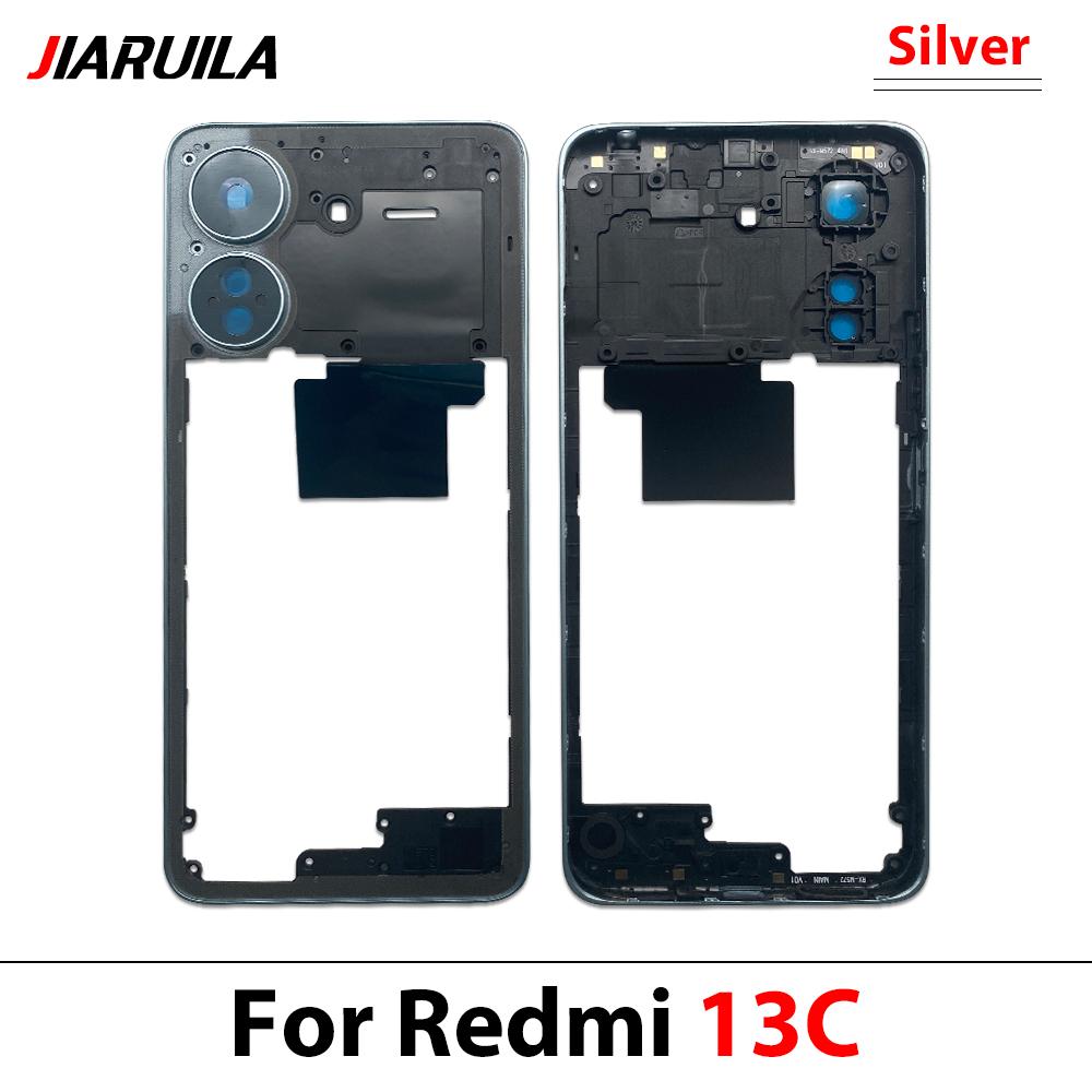Nuovo Supporto Telaio Centrale Posteriore Alloggiamento Riparazione e Sostituzione per Redmi 13 13C 14C 5A Telaio Centrale Posteriore