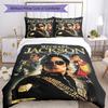 Michael Jackson Bedding Set Breathable Duvet Cover with Pillowcases Decorative Bed Linen for Bedroom Home Decoration Birthday Gift