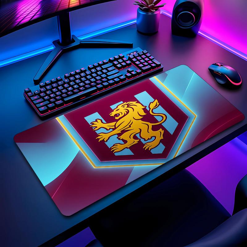 Tappetino per Mouse Stampa Calcio Aston Villa Non?Tappetino Antiscivolo in Gomma per Scrivania Impermeabile Mousepad da Gioco per Laptop Ufficio Desktop