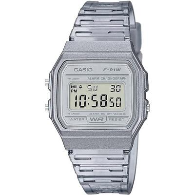 Digitální Quartz hodinky F-91WS-8 Unisex Levné Casio Clear Grey [Paralelní dovoz]