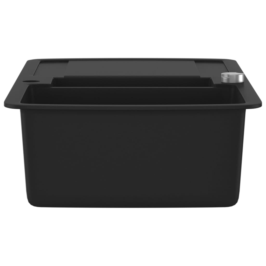 Granite Double Kitchen Sink Black