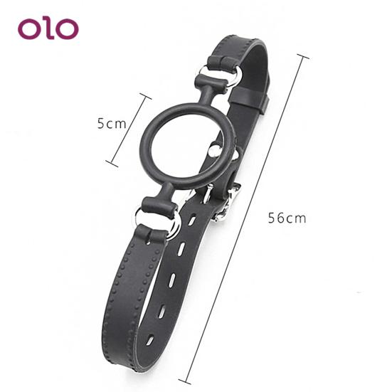 Funny Mouth Silicone with Bondage Soft BDSM Strap Gag Mouth Ring Adult Fetish Sex Tool