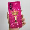 For Samsung Galaxy A37 A57 5G 2025 Crown Initial Letter Couple Phone Case SM-A376B SM-A5760 Soft Silicone Lens Protective Casing