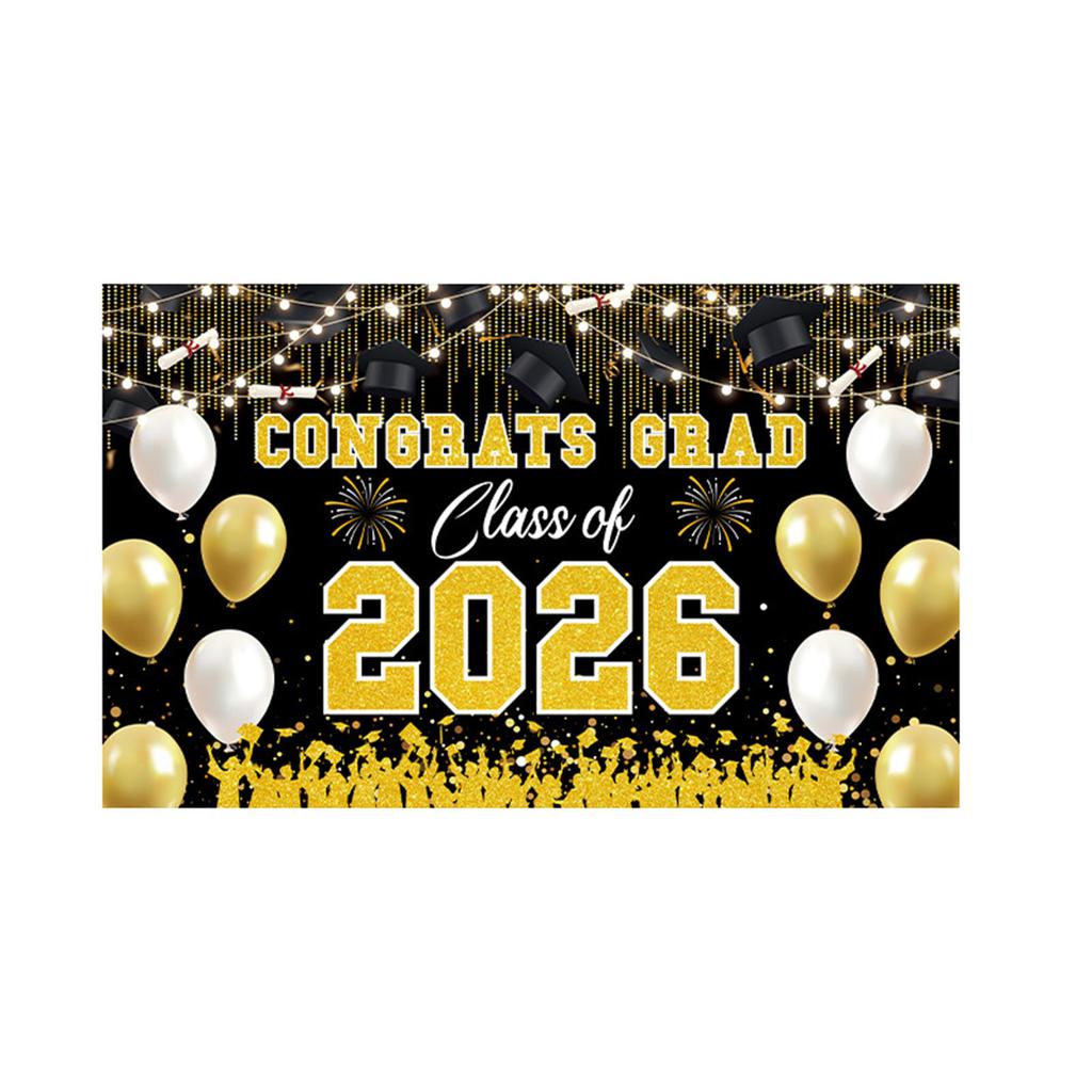 Graduation , Campus Graduation Decorations, Party Banners, Courtyard Ornaments, Background Fabric, Indoor Dining Event
