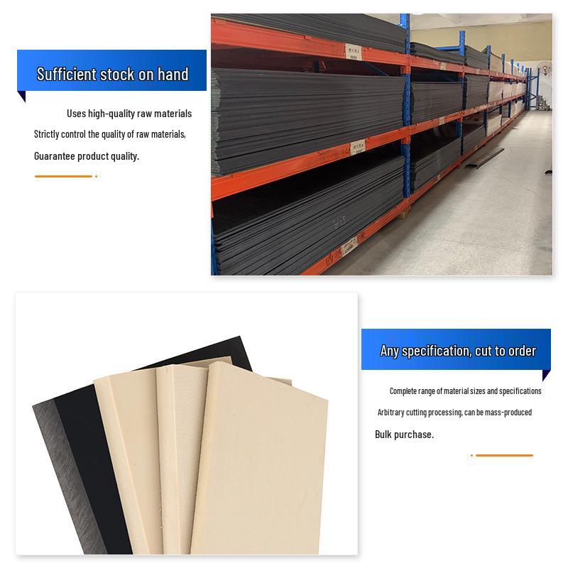 Antistatic Fiber-Reinforced PEEK Plate & Rod - High-Temperature Resistant Polyether Ether Ketone Board