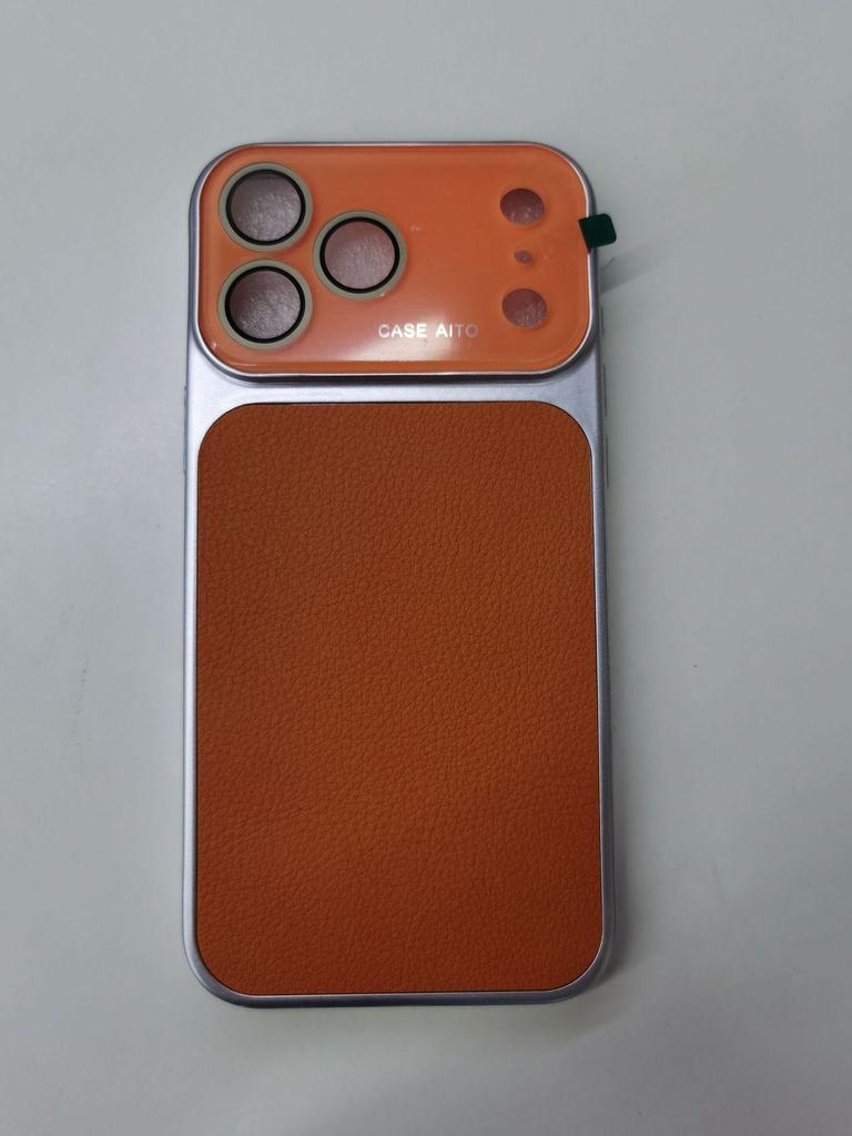 iPhone 17 Pro Max Lychee Pattern Leather Texture Case, Full Coverage for Apple 16