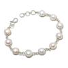 Natuurlijke Parel Edelsteen Handgemaakt 925 Sterling Zilver Armband 7-8" RB-2