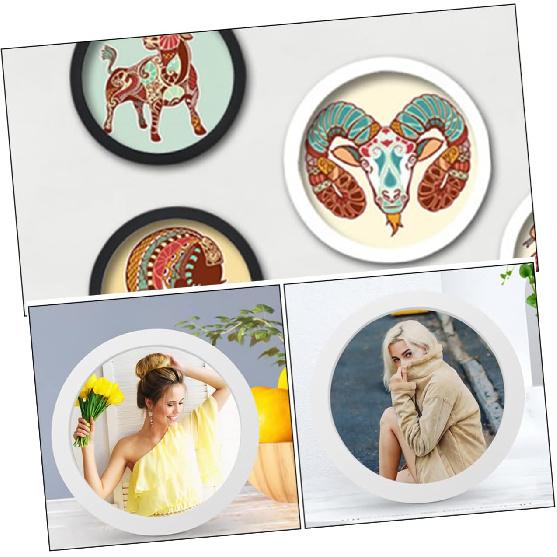 Artibetter 7-дюймовая круглая фоторамка Деревянная рама-пяльцы для вышивания Круглые пяльцы для вышивания Круглая и овальная рама для вышивания Круг для искусства 1