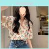 French Floral Shirt With Modale Fabric For Summer Casual Wear