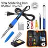 EU/US/UK Plug Digital Display Soldering Iron 90W Soldering Iron Pen  DIY Projects