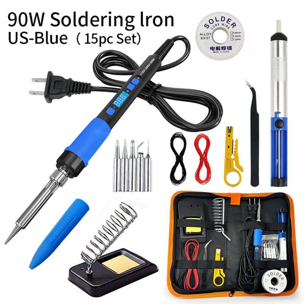 EU/US/UK Plug Digital Display Soldering Iron 90W Soldering Iron Pen DIY Projects