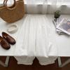 Womens White Polyester Casual Wide Leg Pants With Pockets For Spring Summer