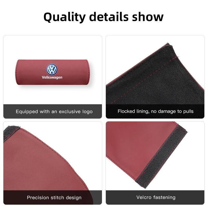 qwe3Car Sticker For VW Volkswagen Jetta MK5 Golf 1Pcs PU Leather Roof Handle Anti-scratch Protector Case For Volkswagen GTI T5 Teram