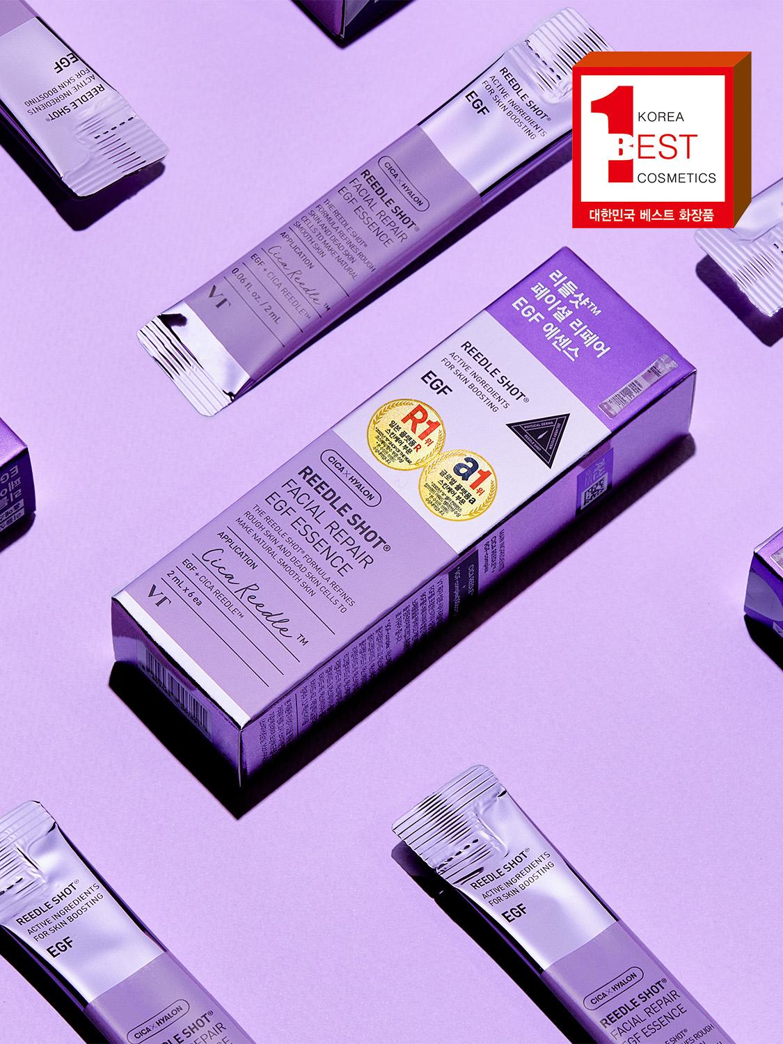 

Набор ампул для лица VT Reedle Shot EGF для восстановления (6x2мл) 1ea