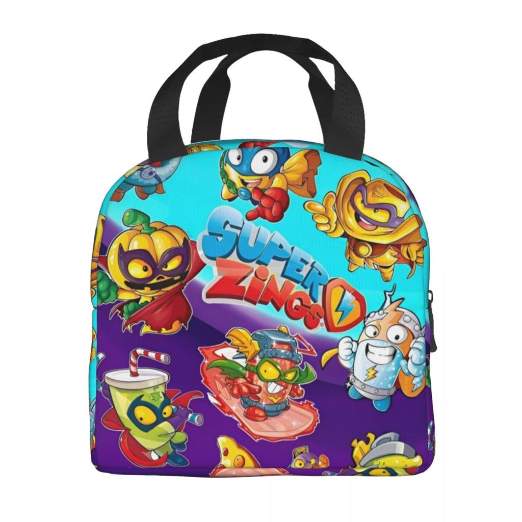 Insulated Lunch Bags Super Zings Accessories Funny Superzings Lunch Food Box Fashion Thermal Cooler Bento Box For School