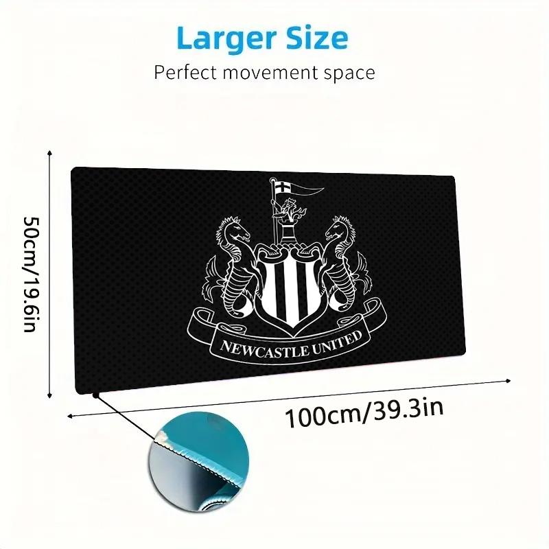 Newcastle United FC Print  Cushion Non-slip Laptop Tablet Big Mousepad XXL Mat Mini PC Playmat With Lock Edge
