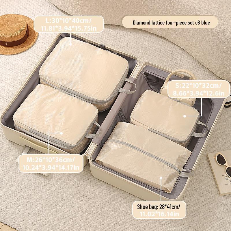Multi-functional Waterproof Storage Bag Set for Clothes & Shoes - Compression & Space-saving for Business Trips