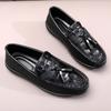 Fashion Men Genuine Leather Loafers Slip On Casual RetroTravel Men Shoes Soft Luxury  Adulto Shoes for Man Tassel Loafers Male Moccasins