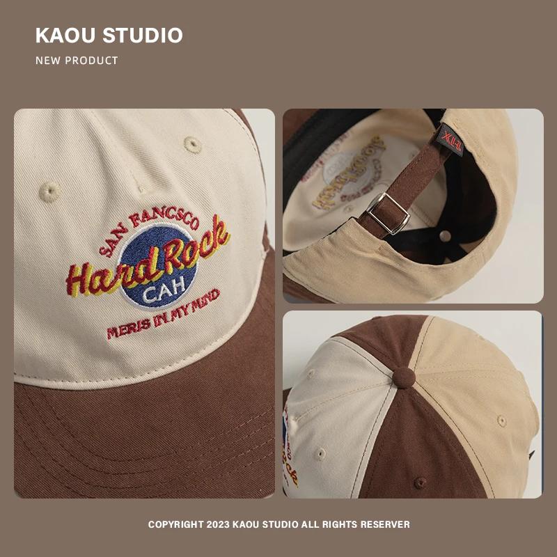 Summer Spring Tide Brand Ins Korean Hat Female Hip-hop Contrasting Color Flat-brimmed Men Street Parent-child Baseball Cap