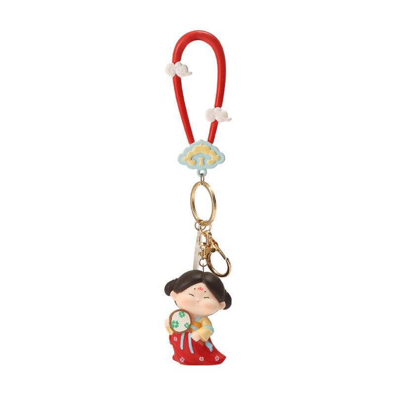 Ancient-style Tang Dynasty Candy Keychain Pendant Cute Doll Tag