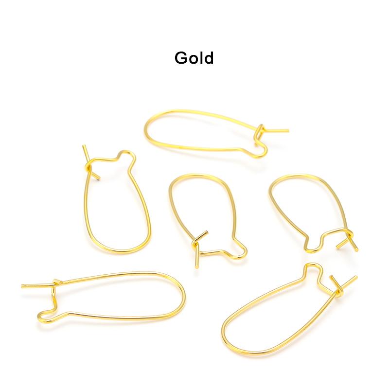 50pcs/Lot French Lever Earring Hooks Gold Color Ear Wires Earrings Settings Base For Jewelry Making DIY Accessories Supplies