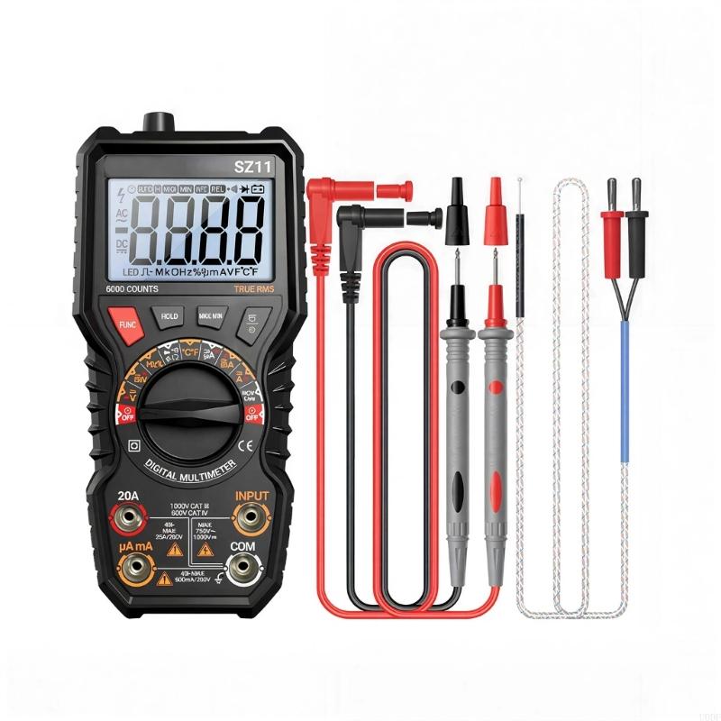 Pack of 1 Tall Accuracy Multimeter Highlighting Data Hold Low Power Warning Security Blend