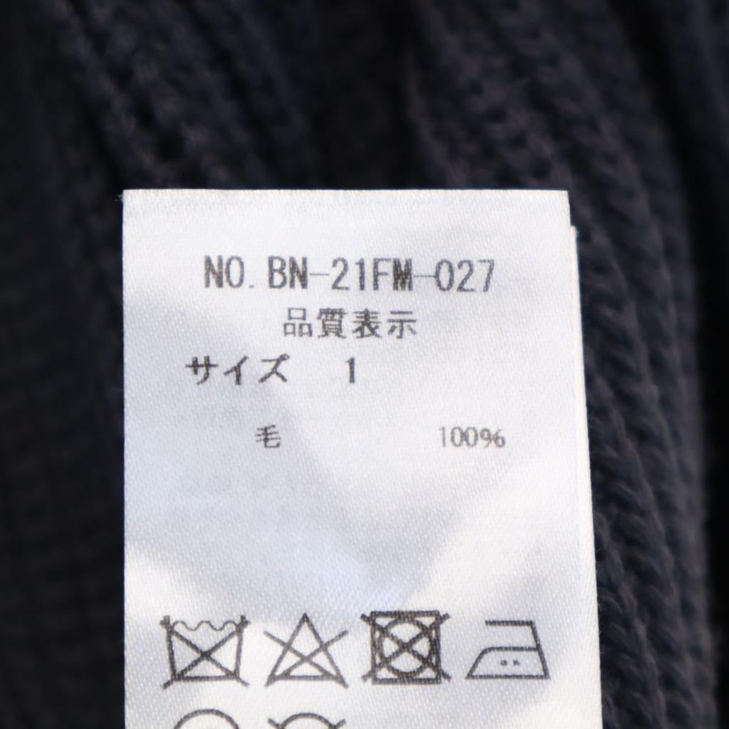 BATONER Made In Japan Wool Long Sleeve Knit Cardigan 1 Gray Thick Men's Used