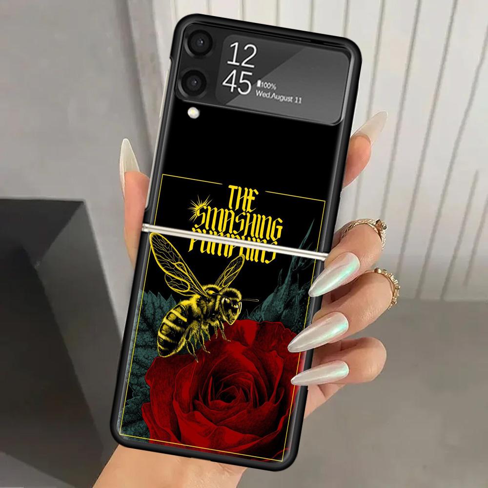 

Rock The Smashing Pumpkins Hard PC Phone Case For Samsung Galaxy Z Flip 7 6 5 4 3 Black ZFlip7 ZFlip6 Flip5 Flip4 Flip3 5G Print Samsung Z Flip 4