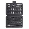 100-Piece Chrome Vanadium Steel Screwdriver Bit Set - Slotted, Cross, Hex Heads