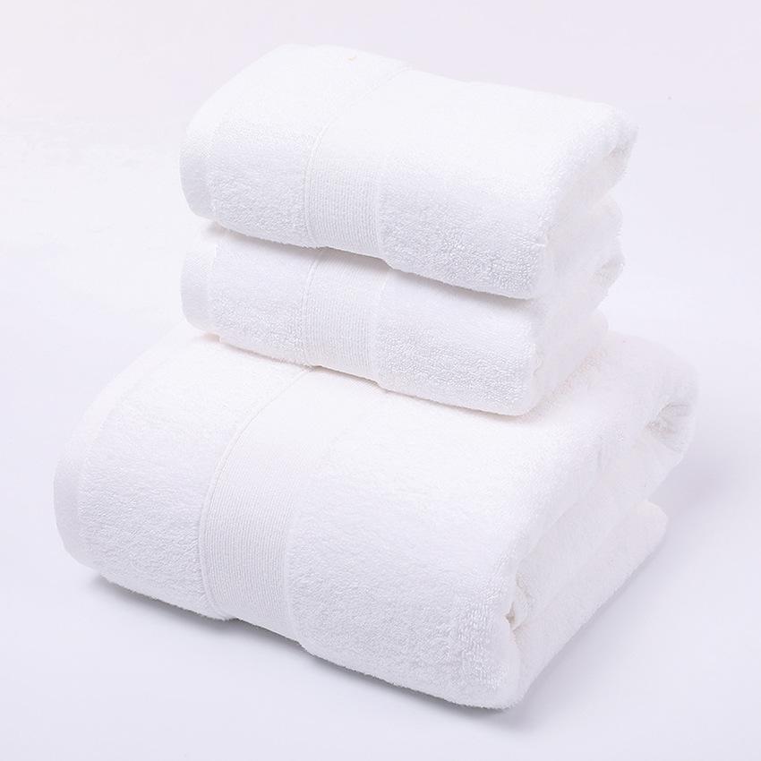 100% Cotton Face Towel Thick Jacquard Solid Color Quick-Dry Bath Towels Set Home Bathroom Hotel Adults Toalla Toalha De Banho